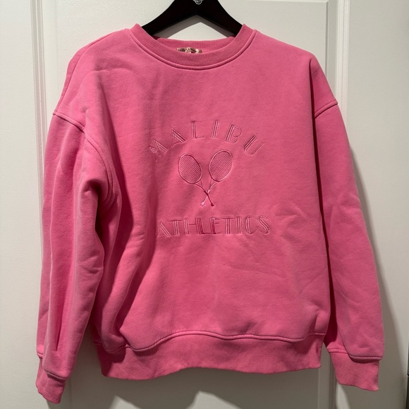 Bailey Rose Sweaters - Malibu Athletics Women's Crewneck Sweatshirt - Pink